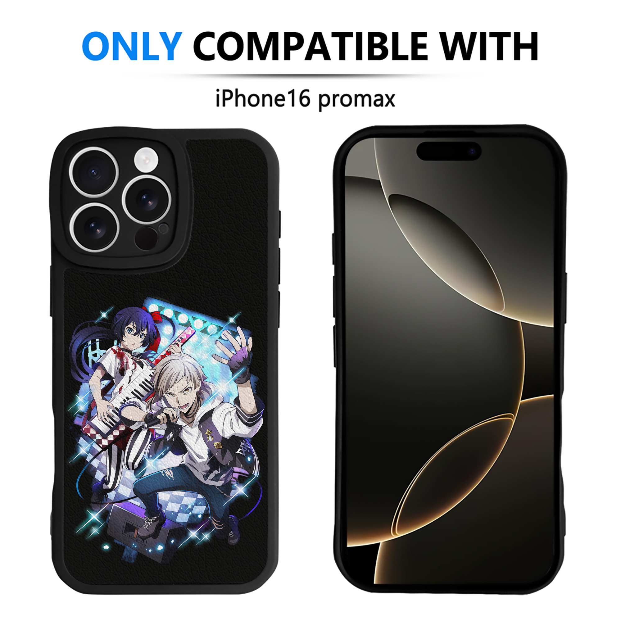 （画像用） 文豪ストレイドッグス Bungo Stray Dogs 【iPhone 16シリーズ対応】シリコンスマホケース（レザー調） 材質：シリコン